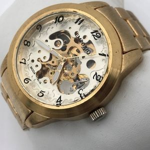 Emporio Armani men automatic gold tone moda